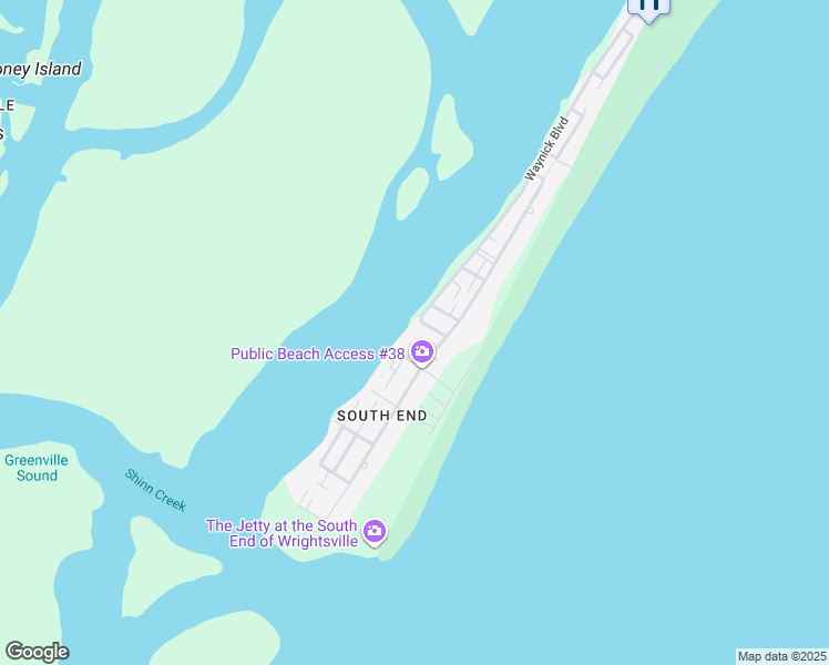 map of restaurants, bars, coffee shops, grocery stores, and more near 4 Sunset Avenue in Wrightsville Beach