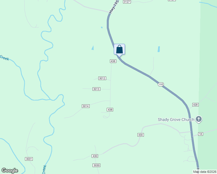map of restaurants, bars, coffee shops, grocery stores, and more near 294 County Road 438 in Double Springs