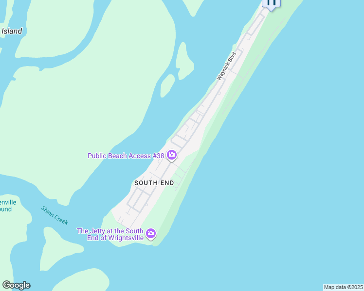 map of restaurants, bars, coffee shops, grocery stores, and more near 710 South Lumina Avenue in Wrightsville Beach