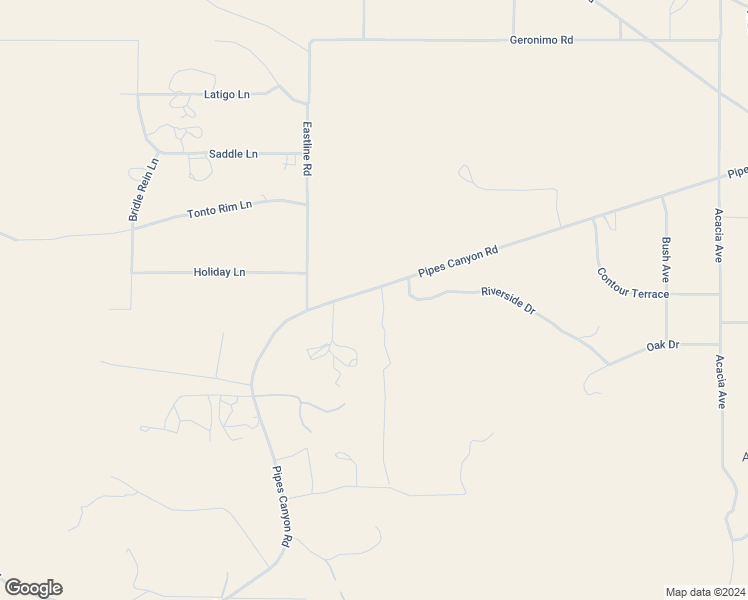 map of restaurants, bars, coffee shops, grocery stores, and more near Sagebrush Trail in Pioneertown