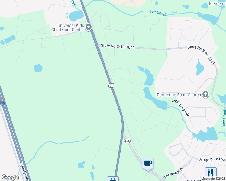 map of restaurants, bars, coffee shops, grocery stores, and more near 10505 Wilson Boulevard in Blythewood