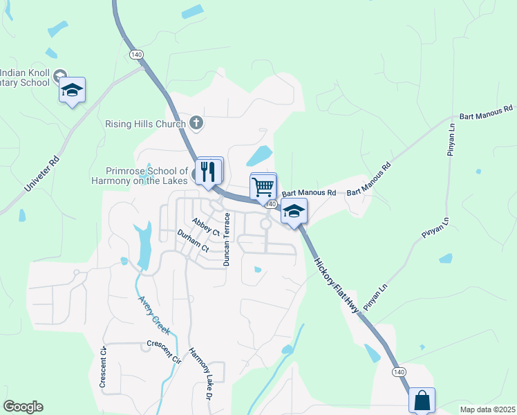 map of restaurants, bars, coffee shops, grocery stores, and more near 210 Crown Avenue in Canton