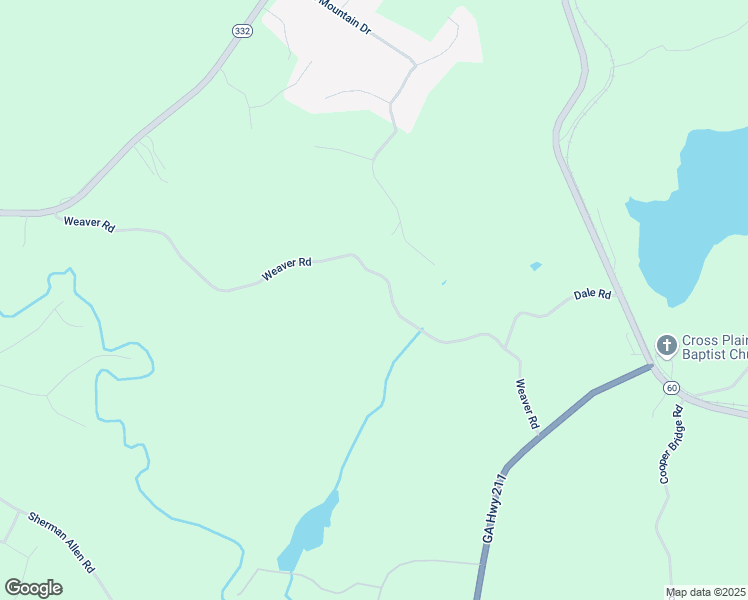 map of restaurants, bars, coffee shops, grocery stores, and more near 4974 Weaver Road in Gainesville