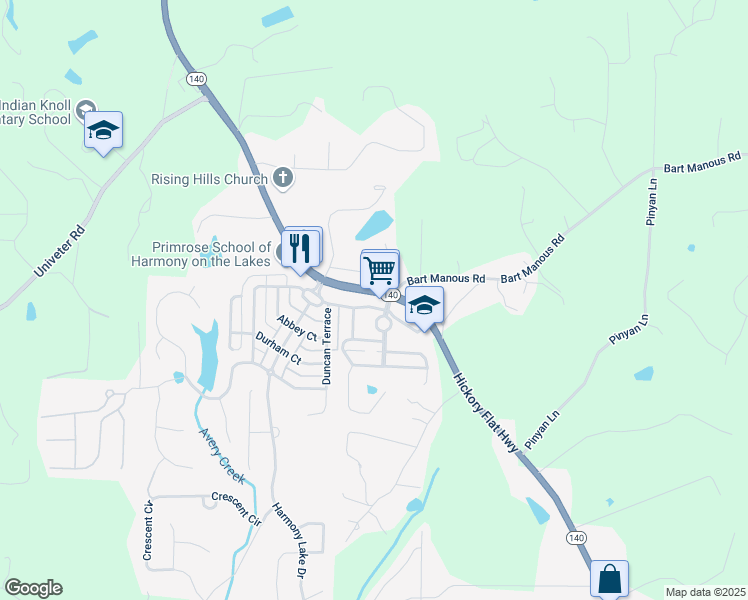 map of restaurants, bars, coffee shops, grocery stores, and more near 210 Crown Avenue in Canton