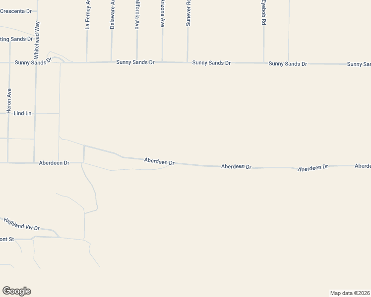 map of restaurants, bars, coffee shops, grocery stores, and more near 63538-63824 Aberdeen Drive in Joshua Tree