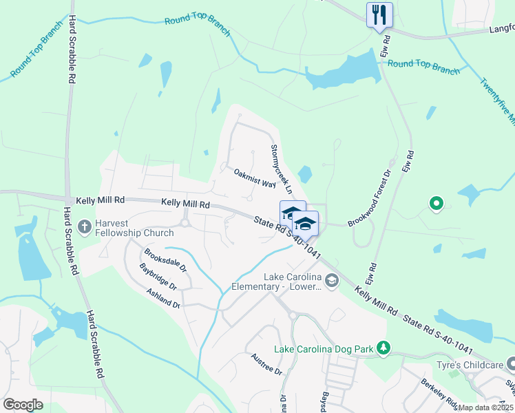 map of restaurants, bars, coffee shops, grocery stores, and more near 340 Beech Grove Lane in Blythewood