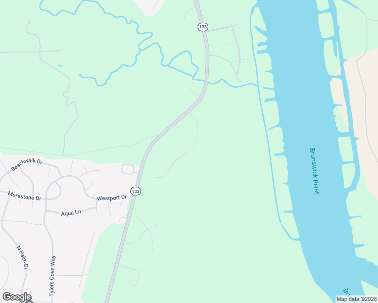 map of restaurants, bars, coffee shops, grocery stores, and more near 1304 Liberty Landing Road Southeast in Winnabow