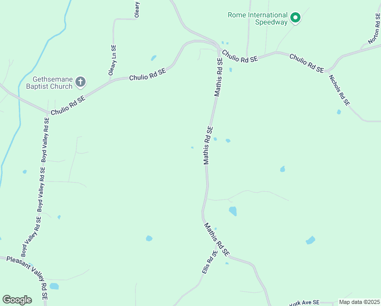 map of restaurants, bars, coffee shops, grocery stores, and more near 982 Mathis Road Southeast in Rome