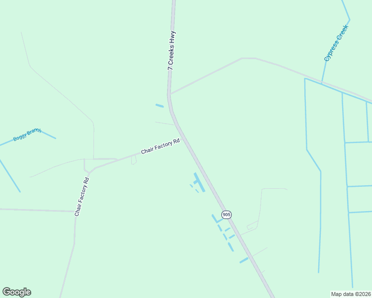 map of restaurants, bars, coffee shops, grocery stores, and more near 3126 7 Creeks Highway in Whiteville