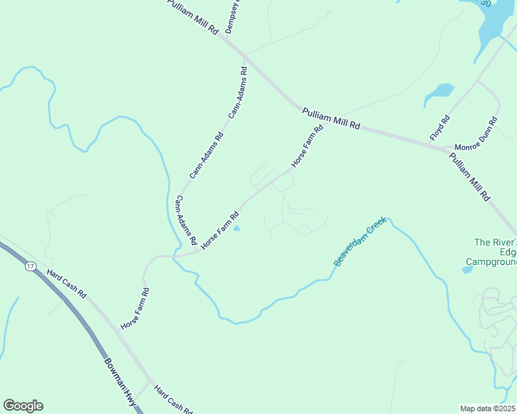 map of restaurants, bars, coffee shops, grocery stores, and more near 2268 Horse Farm Road in Dewy Rose
