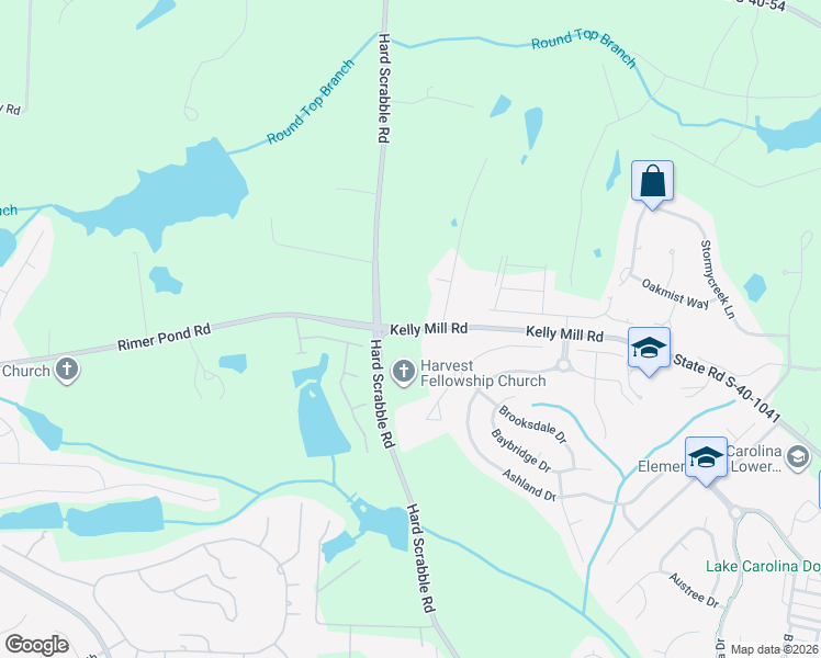 map of restaurants, bars, coffee shops, grocery stores, and more near 1283A Kelly Mill Road in Blythewood