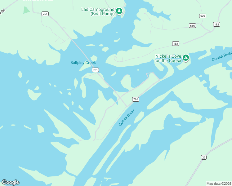 map of restaurants, bars, coffee shops, grocery stores, and more near County Road 761 in Centre