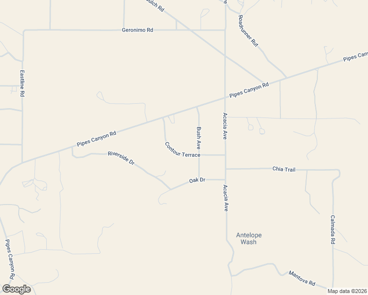 map of restaurants, bars, coffee shops, grocery stores, and more near 52744 Contour Terrace in Pioneertown