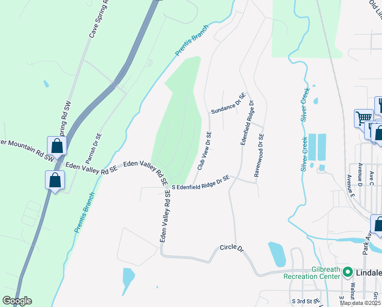 map of restaurants, bars, coffee shops, grocery stores, and more near 28 Brooke Court Southeast in Rome