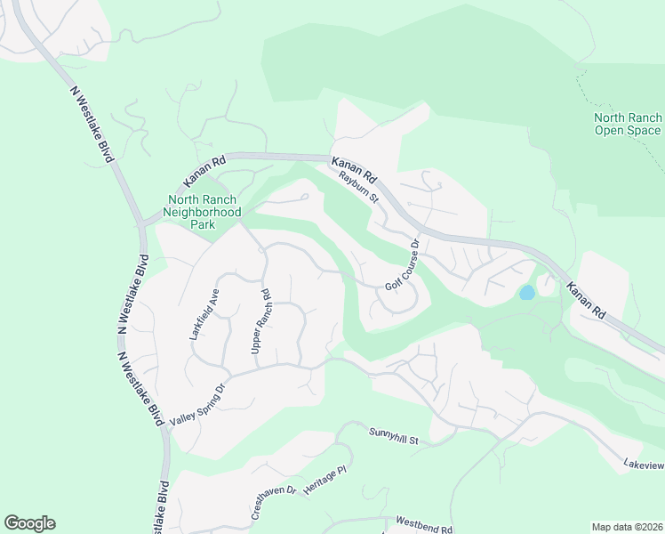 map of restaurants, bars, coffee shops, grocery stores, and more near 4445 Golf Course Drive in Thousand Oaks