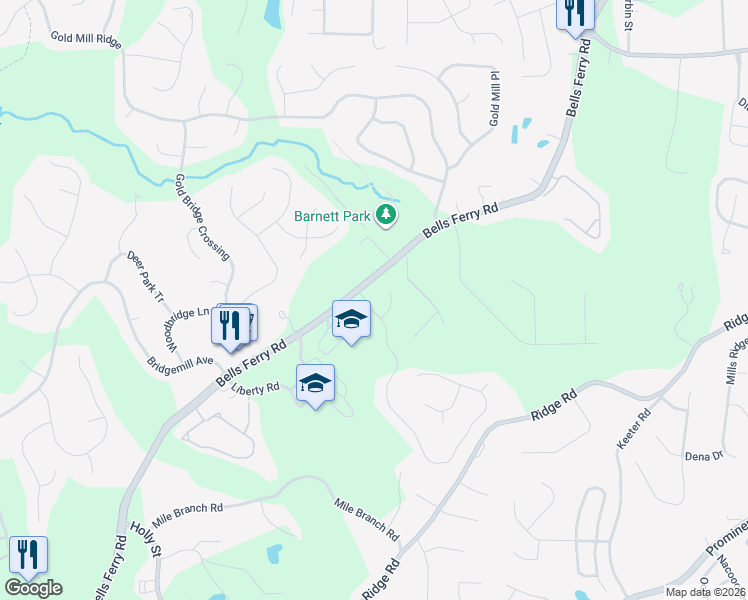 map of restaurants, bars, coffee shops, grocery stores, and more near 1009 Boxwood Lane in Canton