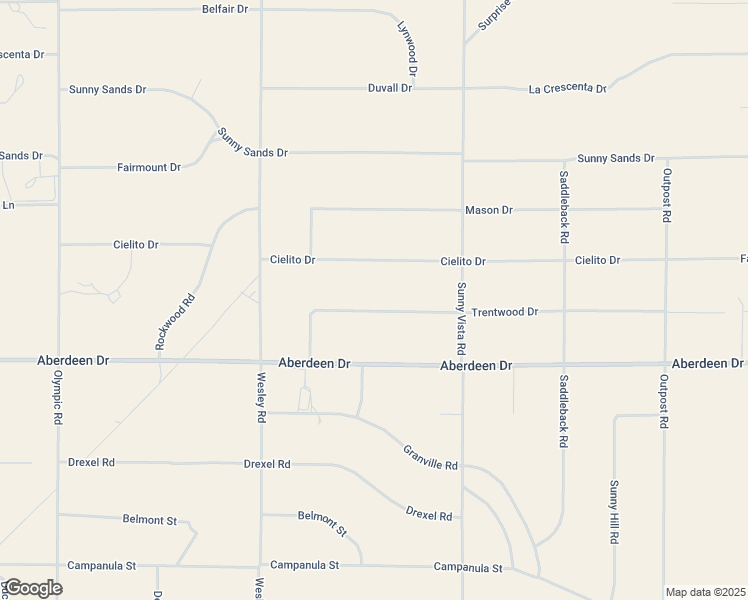 map of restaurants, bars, coffee shops, grocery stores, and more near 60726 Trentwood Drive in Joshua Tree