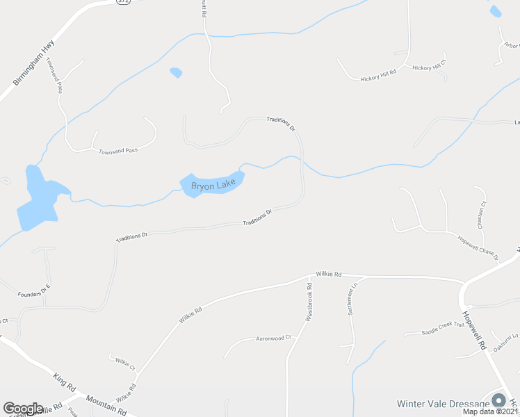 map of restaurants, bars, coffee shops, grocery stores, and more near 253 Traditions Drive in Alpharetta