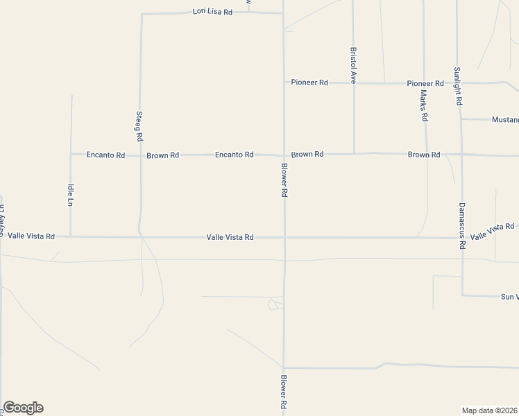 map of restaurants, bars, coffee shops, grocery stores, and more near 3281 Blower Road in Twentynine Palms