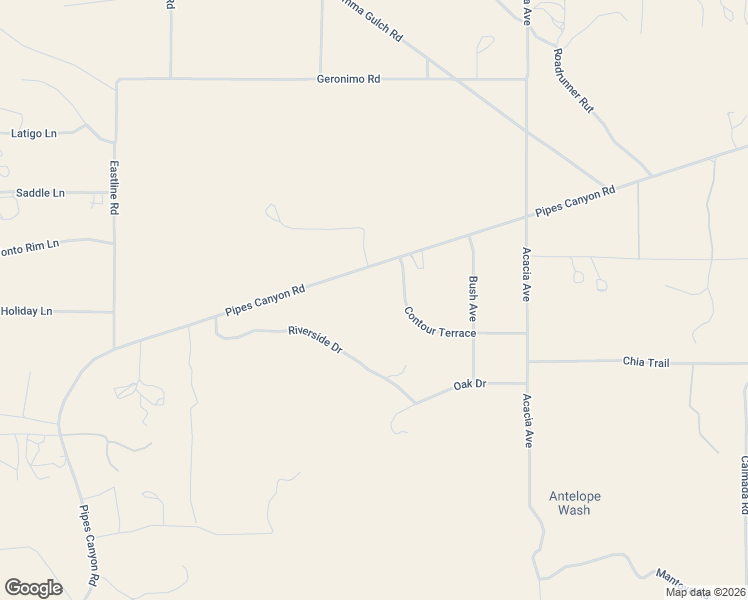 map of restaurants, bars, coffee shops, grocery stores, and more near 52625 Contour Terrace in Pioneertown