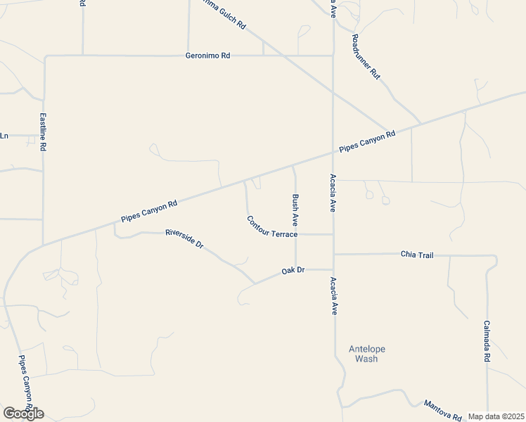 map of restaurants, bars, coffee shops, grocery stores, and more near 52712 Contour Terrace in Pioneertown
