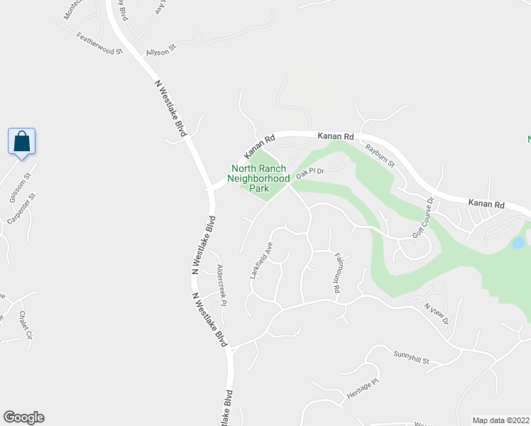 map of restaurants, bars, coffee shops, grocery stores, and more near 4156 Oak Place Drive in Westlake Village