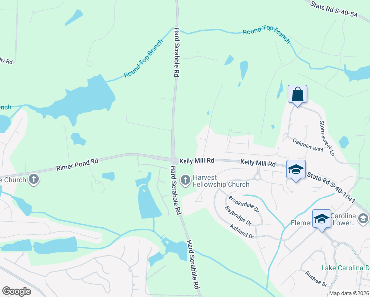 map of restaurants, bars, coffee shops, grocery stores, and more near 1283A Kelly Mill Road in Blythewood