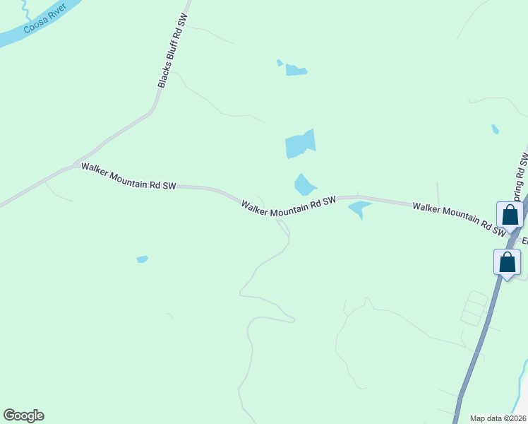 map of restaurants, bars, coffee shops, grocery stores, and more near 15 Nature Walk Road Southwest in Rome