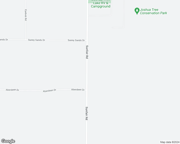 map of restaurants, bars, coffee shops, grocery stores, and more near 2971-3263 Sunfair Road in Joshua Tree