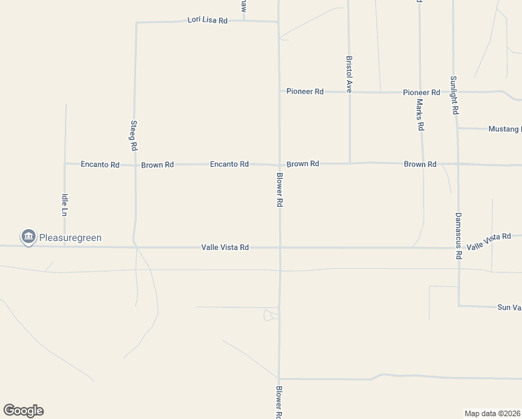 map of restaurants, bars, coffee shops, grocery stores, and more near Blower Road in San Bernardino County