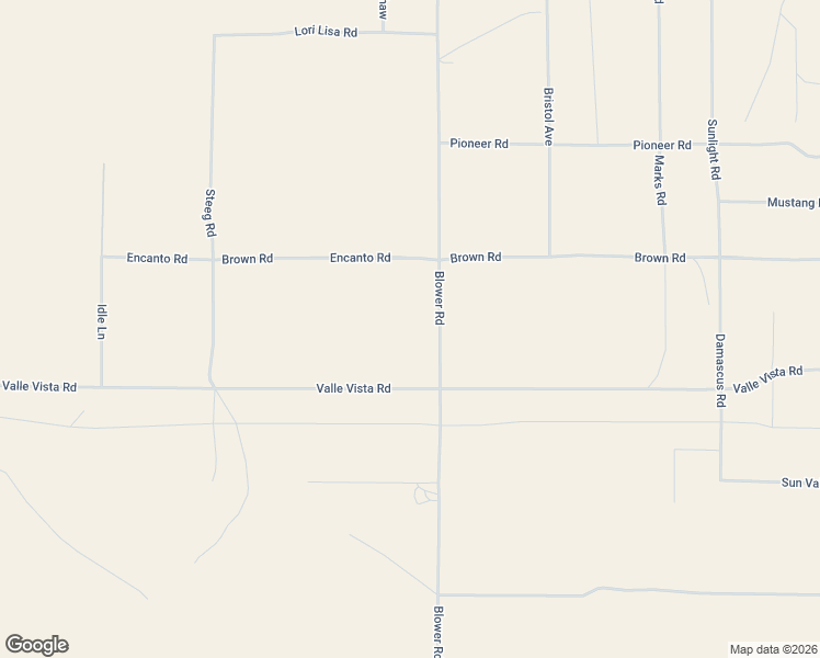 map of restaurants, bars, coffee shops, grocery stores, and more near 3281 Blower Road in Twentynine Palms