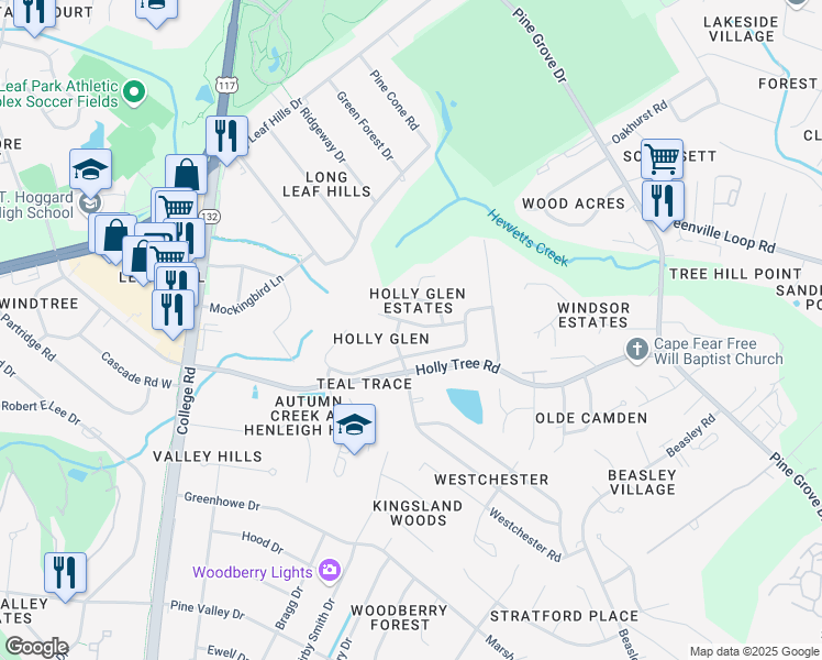 map of restaurants, bars, coffee shops, grocery stores, and more near 5018 Gorham Avenue in Wilmington