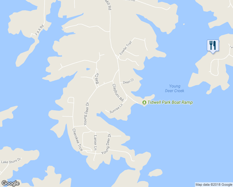 map of restaurants, bars, coffee shops, grocery stores, and more near 4760 Clayburn Road in Cumming