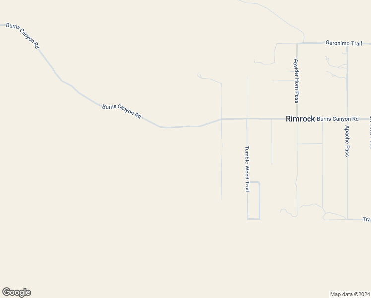 map of restaurants, bars, coffee shops, grocery stores, and more near 50600 Burns Canyon Road in Pioneertown