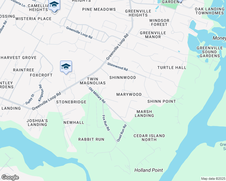 map of restaurants, bars, coffee shops, grocery stores, and more near 6304 Marywood Drive in Wilmington