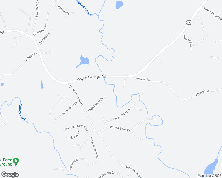map of restaurants, bars, coffee shops, grocery stores, and more near 4539 Holly Forest Drive in Gainesville