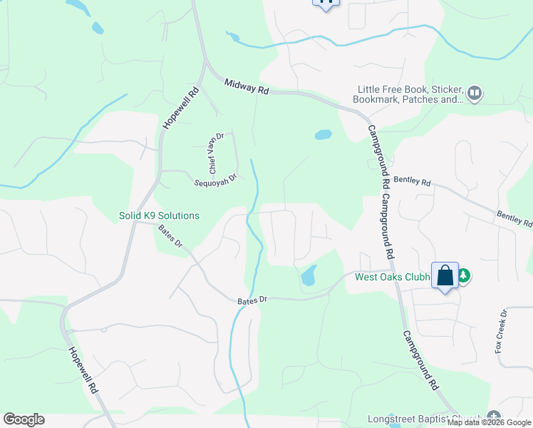 map of restaurants, bars, coffee shops, grocery stores, and more near 305 Pinehurst Circle in Alpharetta