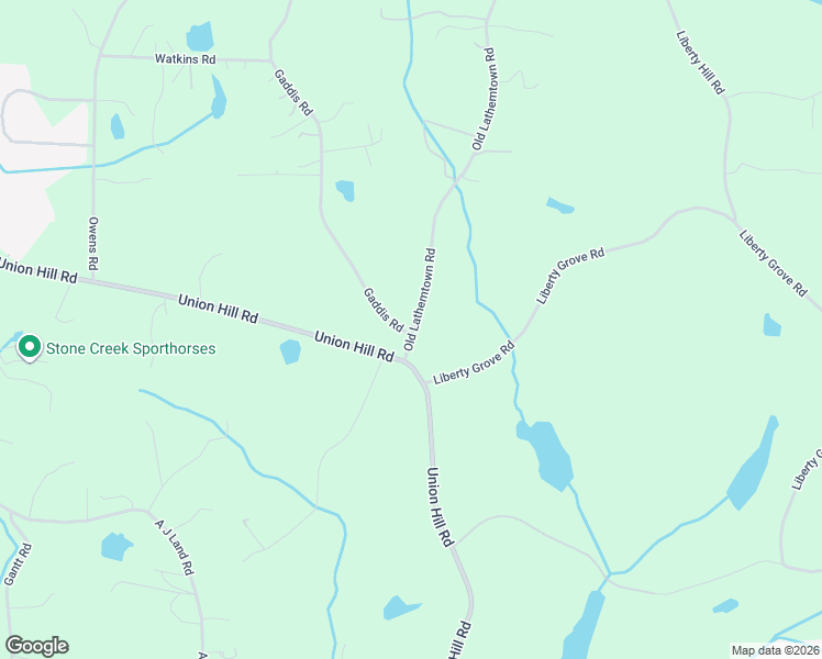 map of restaurants, bars, coffee shops, grocery stores, and more near Gaddis Road in Cherokee County