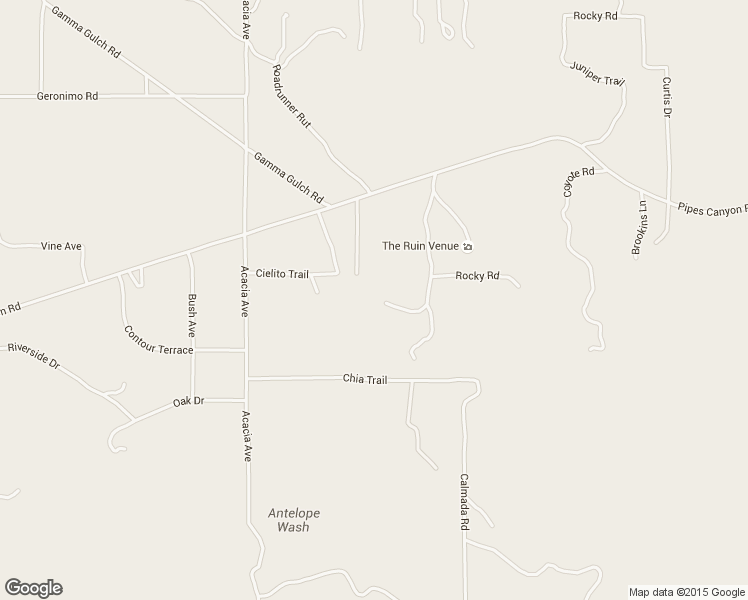 map of restaurants, bars, coffee shops, grocery stores, and more near 53125 Cielito Trail in Pioneertown