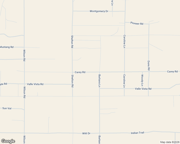 map of restaurants, bars, coffee shops, grocery stores, and more near 81945 Carey Road in Twentynine Palms