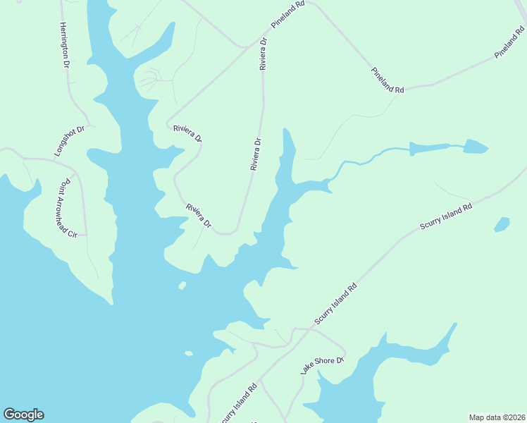 map of restaurants, bars, coffee shops, grocery stores, and more near 518 Riviera Drive in Chappells