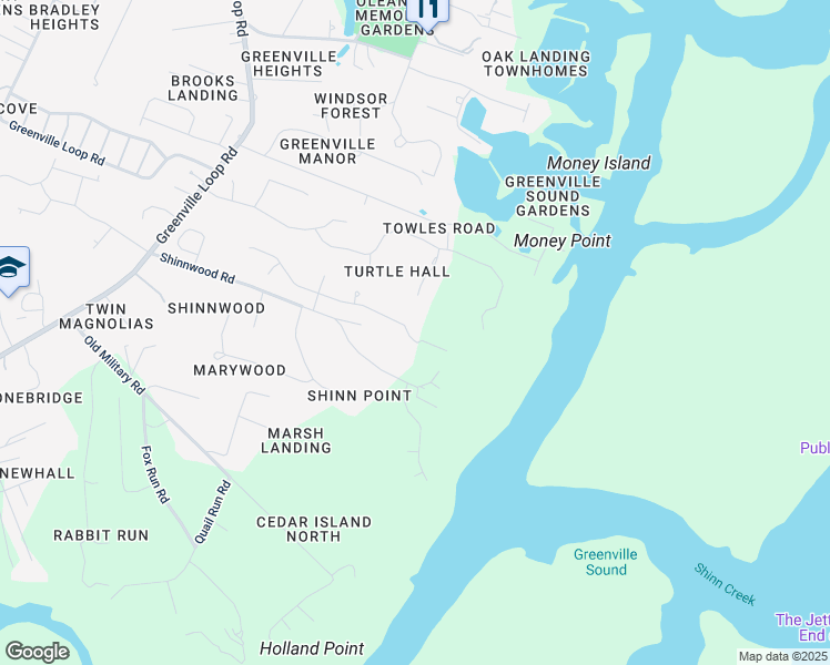 map of restaurants, bars, coffee shops, grocery stores, and more near 6429 Shinn Creek Lane in Wilmington