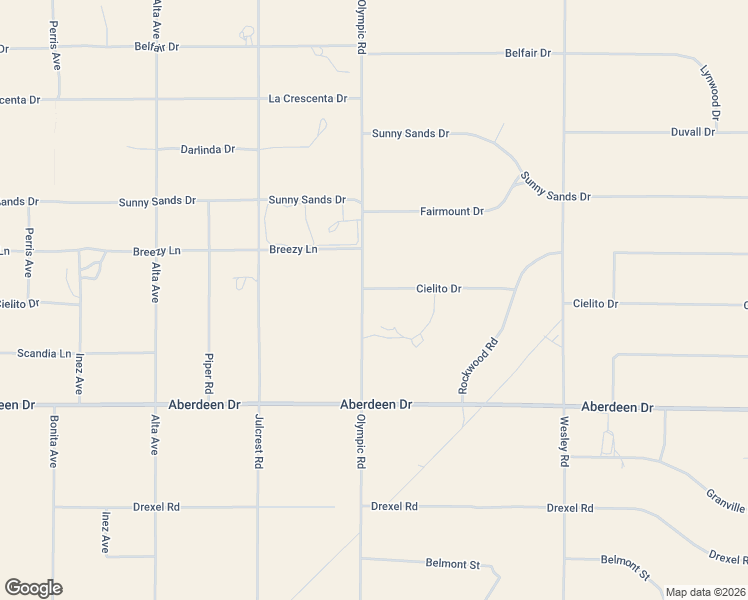 map of restaurants, bars, coffee shops, grocery stores, and more near 60120 Cielito Drive in Joshua Tree
