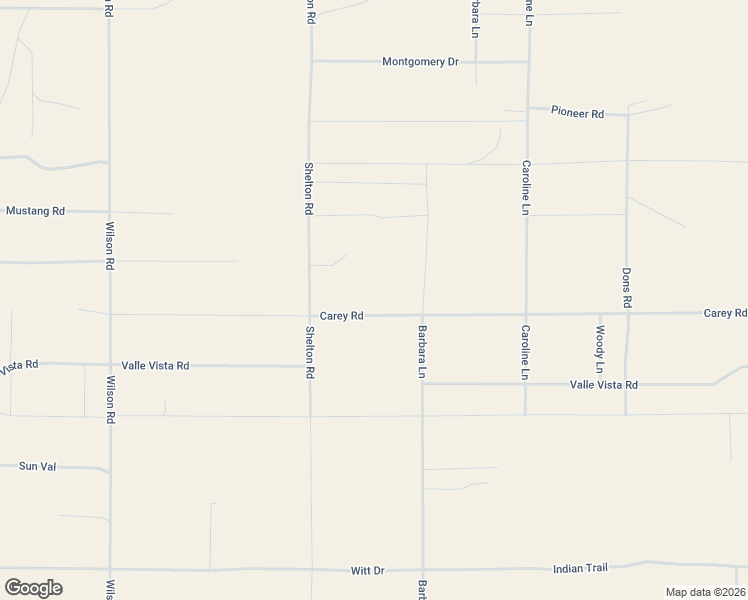 map of restaurants, bars, coffee shops, grocery stores, and more near 81818 Carey Road in Twentynine Palms