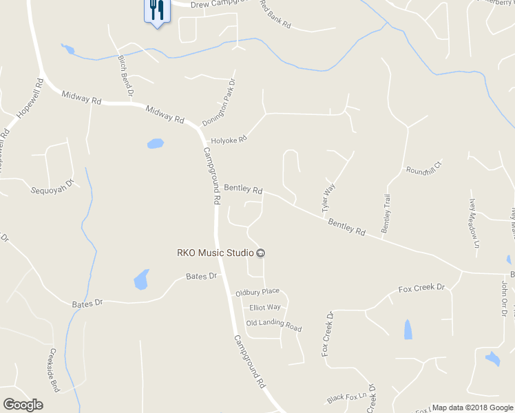 map of restaurants, bars, coffee shops, grocery stores, and more near 6605 Tything Court in Cumming