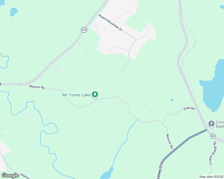 map of restaurants, bars, coffee shops, grocery stores, and more near 4945 Weaver Road in Gainesville