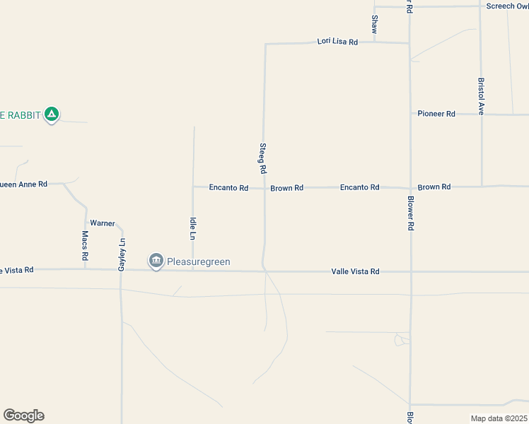 map of restaurants, bars, coffee shops, grocery stores, and more near Steeg Road in San Bernardino County