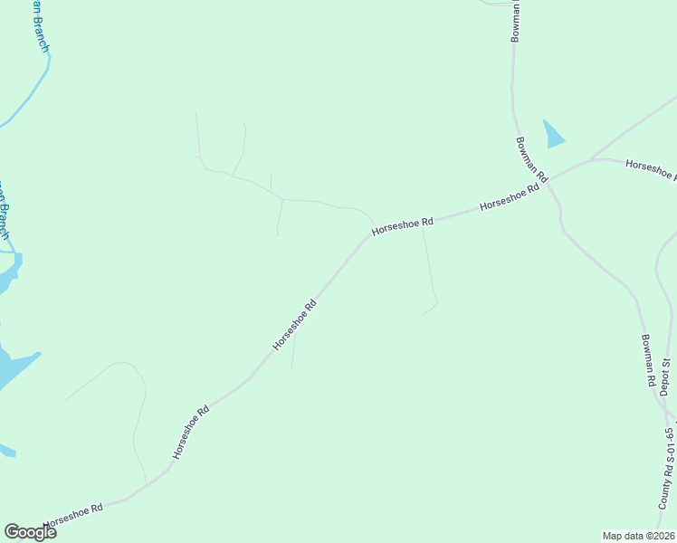 map of restaurants, bars, coffee shops, grocery stores, and more near 3538 Horseshoe Road in Iva