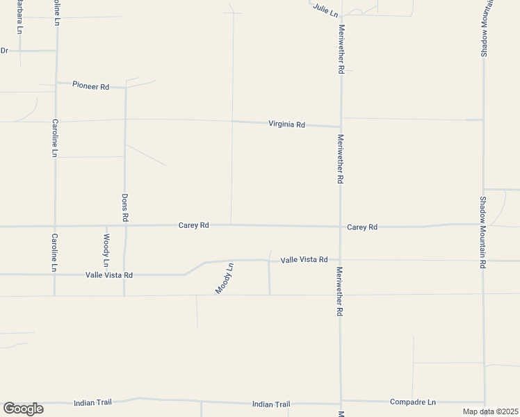 map of restaurants, bars, coffee shops, grocery stores, and more near 82654 Carey Road in Twentynine Palms