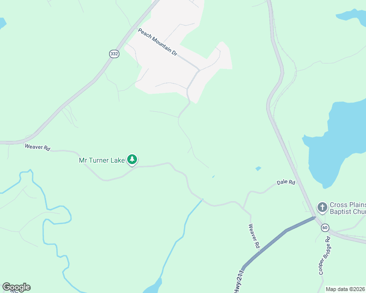 map of restaurants, bars, coffee shops, grocery stores, and more near 4947 Weaver Road in Gainesville